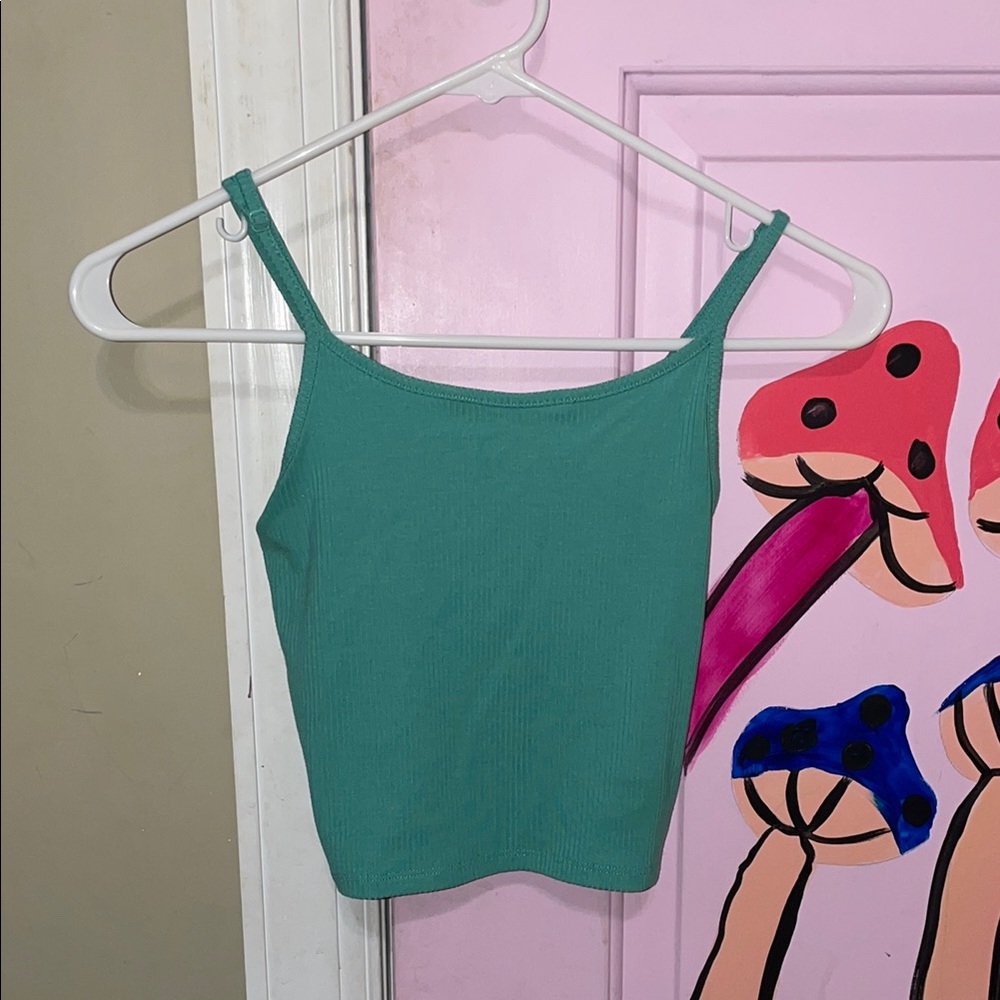 Teal Spaghetti Strap Women's Top